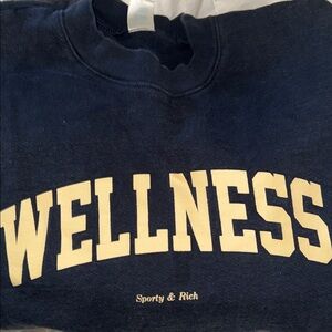 Sporty & Rich Navy Crewneck Sweater